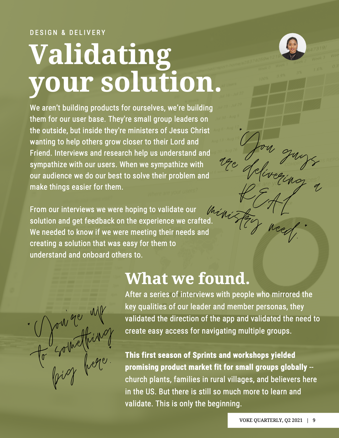 Screenshot of Page 6 of Voke Quarterly