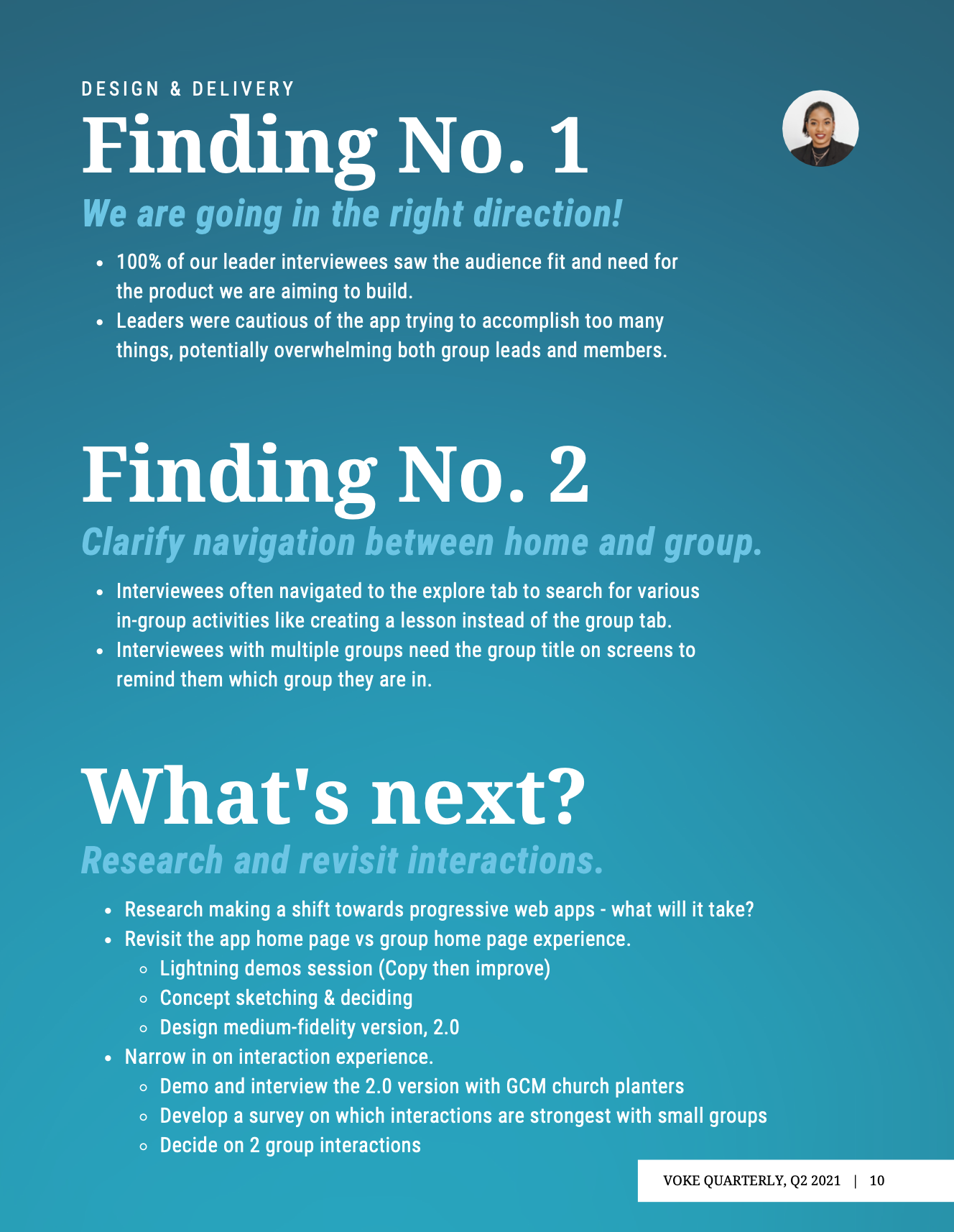 Screenshot of Page 7 of Voke Quarterly